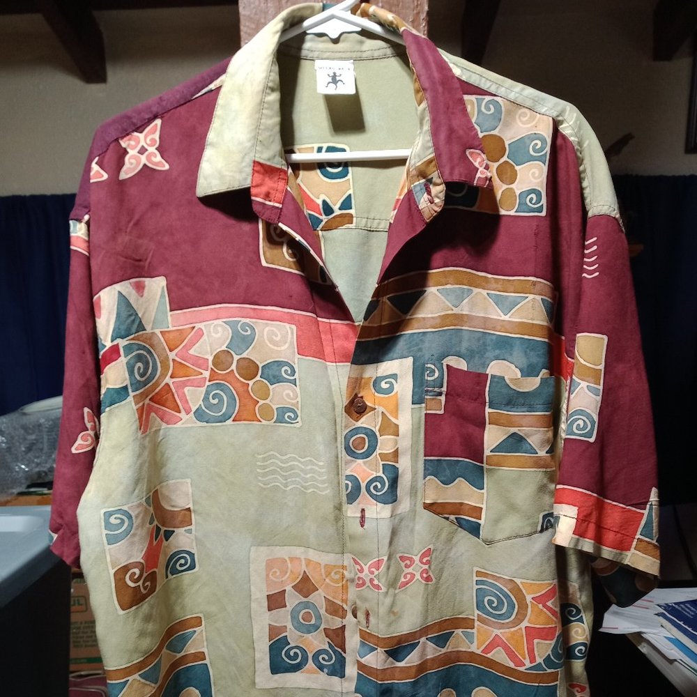 Colorful Button Down Cultural Shirt